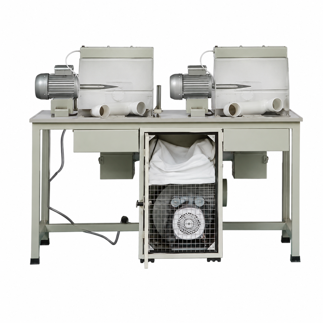 Double Polishing Table with Vacuum & Double Filter