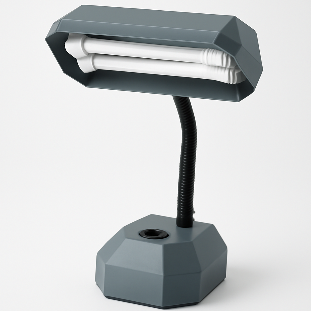 Gem Lamp with Two Fluorescents, 2 Lights / 3 Lights